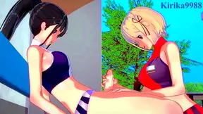 Chisato Takinas Busty Futanari Encounter Ends in Steamy creampie Action