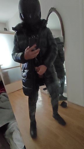 ShinySam1, shiny, catsuit, riding boots...