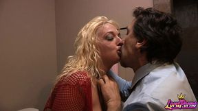 tristyn kennedy s red fishnets tease as she takes hard anal