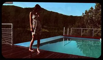 Sultry Poolside Solo: Alisa Brielle's Wet and Wild Masturbation