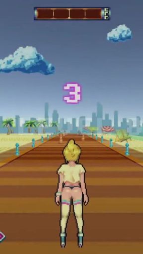 FInishing My Rollerblading BY FUCKING ALL BEACH GUYS! - Rollerbabe   Clip 1
