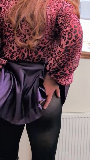 Short Skirt, Tights & Thigh Boots