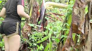 Pinay Pinatuwad sa Sagingan (Beautiful Forest Area)