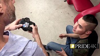 Cute stud devouring stepdads cock nicely