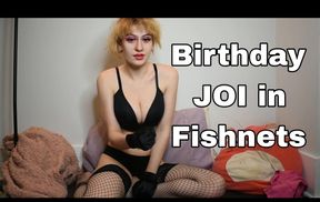 Birthday JOI in Fishnets