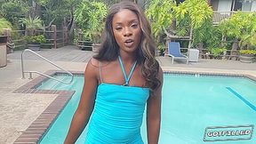 Cum Shot Right Inside Ana Foxxxs Tight And Hot Ebony Pussy!