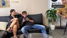 Amateur Latina deep throats yam-sized dick, homemade porn! Best gonzo ever!