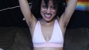 Sniff my body hair! Armpits, pussy, ass