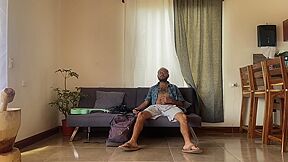 Watching And Masturbating In Airbnb