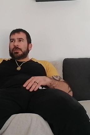 I Jerk My Big Dick on the Couch