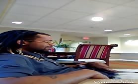 Almost caught masturbating in a hotel lobby