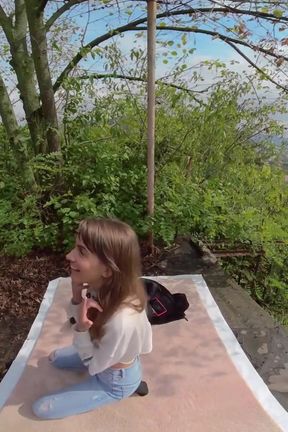 Lili Charmelle - Cowgirl Fucking outdoor From VR