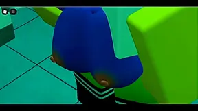 Emo Boy Dominates Clueless Roblox Noob in Steamy Hentai Encounter