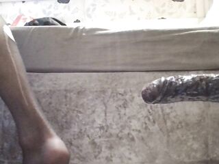 taking all 9 iches of bbc sextoy