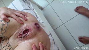 Student Does Dirty Ass-to-mouth and &quot;accidental&quot; Anal Creampie, Anally Prolapses