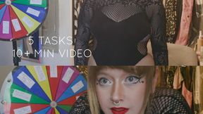 Spin the Wheel- Sissy's Fun & Kinky tasks! Fetish kink, do you dare partake?