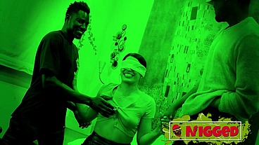 Blind Date. We filmed in a dark room how two black friends fuck Cuban Rosie Page in Nigged