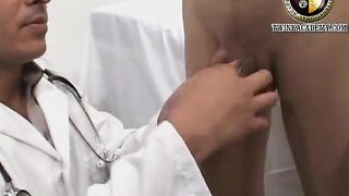 Latino stud is highly sexually aroused for his 1st corporal check-up
