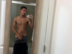 Latin Boy Roman Blake Beating Off