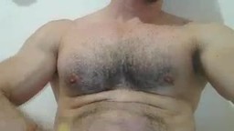 Hairy Stud Jerking Off Show, Hot Body Nice Dick