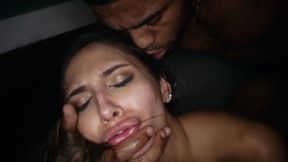 ”Stunning Gianna Dior devours stranger's ebony cock”