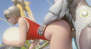 Overwatch Glorious Mercy Seduces a Dick