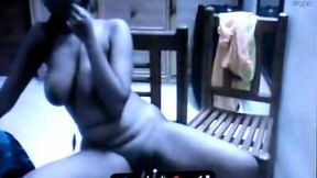 Kinky all naked webcam horny brunette nympho flashes her big titties