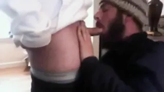 Young Bear Sucks Off Wrestling Coach and Swallows Cum