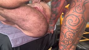 Huge Dick Stepdaddy Fucks Muscle Bear