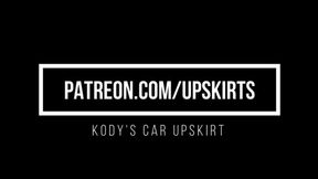 Kody's Sexy Upskirt Car Tease