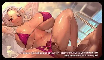 Sandy's Busty Poolside Ride in HD