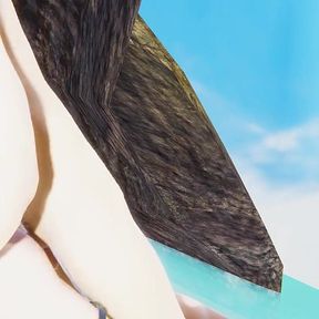 Femboy Yaoi - Shin the Catboy Is Fucked in a Beach.mp4