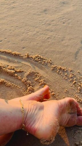Beach Sun Wind Sand Soles and Toes ASMR
