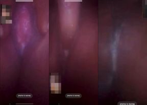 Female masturbation alone and showed creampie pussy