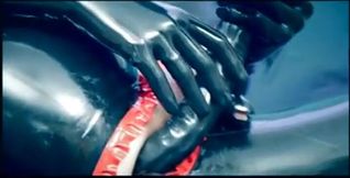 Crossdresser Fucks Himself with a Huge Rubber Dildo