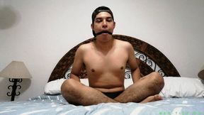 Ballgagged College Boy Garcia Is In A Very Kinky Situation: Jose & Fercho Give Him A Very Mean Full Body Tickling Treatment. The Boy Gets So Horny From It That They Decide To Also Tickle & Stimulate His Cock & Balls (Includes Handjob).