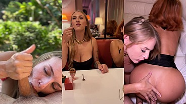 Angel Young & Marina Gold Share a Big Hard Dick in Milan