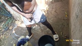 Reality BBC - Hongi's Sorority Outdoor Session Gets Wild When His Showering Next to Neighbors Fence