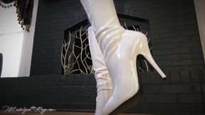Madalynn's White Spy Boots Turn You into A Double Agent HD- FemdomPOV, Mindfuck, Mental Domination, Catsuit, BootFetish, Humping, JOI, CumInPants