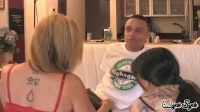 slut momo & milf sara jay get pounded by jonny slim & brandon longwood!