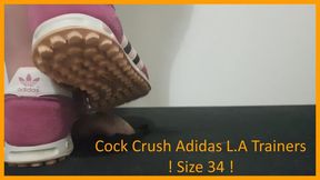 LittleShoes - Cock Crush Adidas L.A Trainers Size 34 | 032A