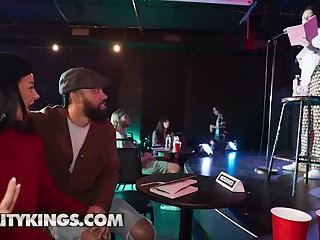 REALITY KINGS - Evelin Stone Spices Up The Poetry Slam With Sneaky Sex And A Cum-Filled Face