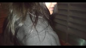 My Best Friend Swallows My Entire Cock on the Balcony and a Neighbor