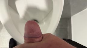 Jerk off public toilet