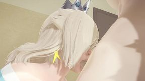 mario bross hentai - rosalina sucks bowssette futanari s dick - japanese asian manga anime game porn