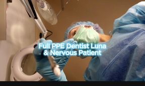 Full PPE Dentist Luna notices you are very nervous for your extraction, so I offer to give you a handjob to relax before the procedure 🧤🍆💦🦷🪥🥵🔥