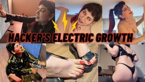 Growth fetish- Clothing destruction for electricity