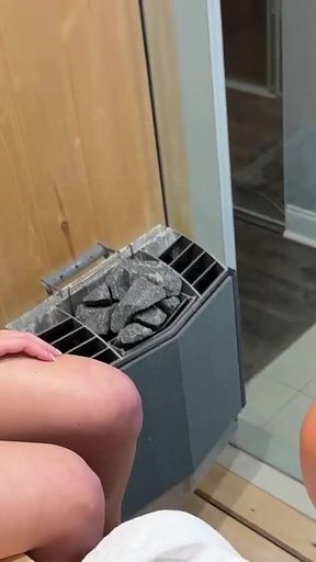 GF & Her Step Mom Share Teddy Tarantino's Cock in the Sauna