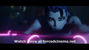 Bondage widowmaker gets ass fucked in a 3D animated game