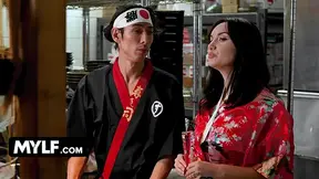 COUGAR Lily Lane and Hostess Paris Lincoln go wild for a restaurant promotion